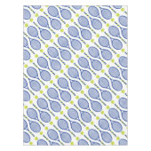 クラシック青💙🎾緑の白いテニス🎾柄 テーブルクロス (正面)