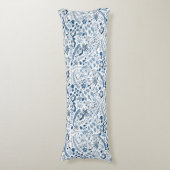 クラシック青 | ボホフローラ美しい ボディピロー (正面縦)