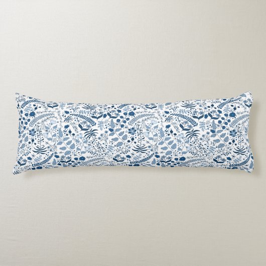 クラシック青 | ボホフローラ美しい ボディピロー (正面)