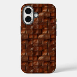 クラシック革のテクスチャ iPhone 16ケース