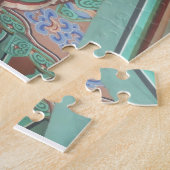 クラシック韓国のソフトカラーのアートワーク ジグソーパズル (側面)