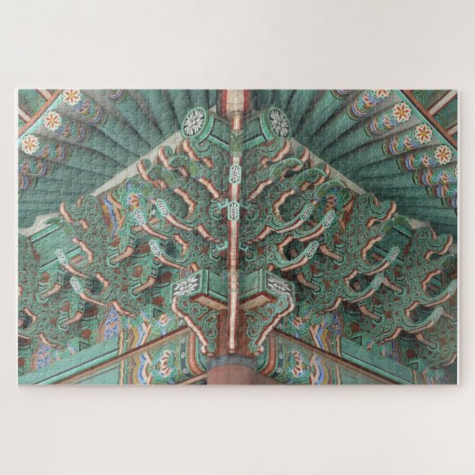 クラシック韓国のソフトカラーのアートワーク ジグソーパズル (横)