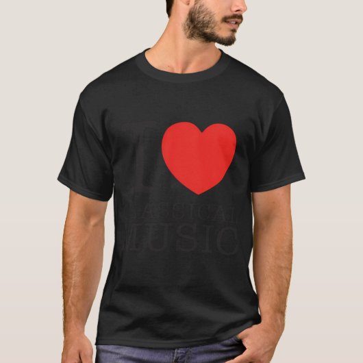 クラシック音楽が大好き Tシャツ (正面)