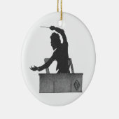 クラシック音楽のコンダクター-ヴィンテージMahler セラミックオーナメント (右)