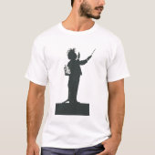 クラシック音楽のコンダクター-野生の毛-グリーグ Tシャツ (正面)