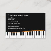 クラシック音楽ビジネスカードピアノテーマ 名刺 (正面)