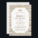 クラシック音楽ベビーズブレスフローラ18誕生日 招待状<br><div class="desc">Classy Music Baby's Breathフローラ18バースデーパーティ招待状。</div>