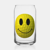 クラシック顔イエロー ガラス缶 (正面)