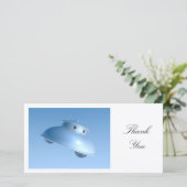 クラシック飛んでいるソーサー サンキューカード (スタンド正面)