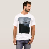 クラシック飛んでいるソーサーTシャツ Tシャツ (正面フル)