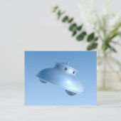 クラシック飛んでいる皿 ポストカード (スタンド正面)