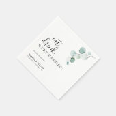 クラシック食べドリンク我々は結婚した結婚の スタンダードカクテルナプキン (角)