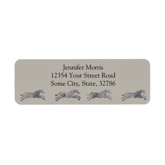 クラシック馬型 ラベル (正面)