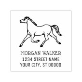 クラシック馬走差出人住所 セルフインキングスタンプ (デザイン)