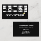 クラシック駆除剤の有害生物防除鉄格子 名刺 (正面/裏面)