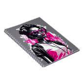 クラシック魅力的アフロアメリカン美しい ノートブック (右側)