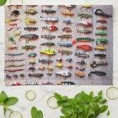 クラシック魚釣りルスサンダー_コーブ キッチンタオル (折り畳み)