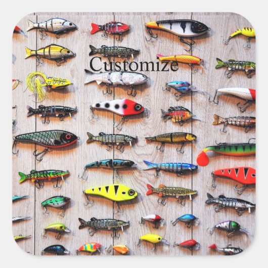 クラシック魚釣りルスサンダー_コーブ スクエアシール (正面)