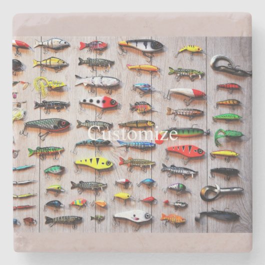 クラシック魚釣りルスサンダー_コーブ ストーンコースター (正面)