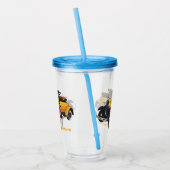 クラシック黄色の車1931 アクリルタンブラー (左)