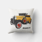 クラシック黄色の車1931 クッション (裏面)