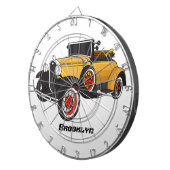 クラシック黄色の車1931 ダーツボード (正面右)