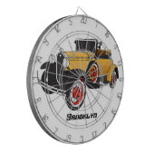クラシック黄色の車1931 ダーツボード (正面左)
