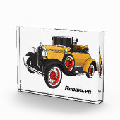 クラシック黄色の車1931 フォトブロック (右)