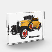 クラシック黄色の車1931 フォトブロック (左)