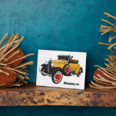 クラシック黄色の車1931 フォトプラーク (側面)