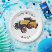 クラシック黄色の車1931 ペーパープレート (パーティー)