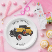クラシック黄色の車1931 ペーパープレート (パーティー)