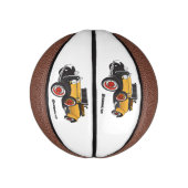 クラシック黄色の車1931 ミニバスケットボール (縦)