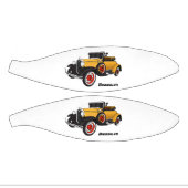 クラシック黄色の車1931 ミニバスケットボール (パネル)