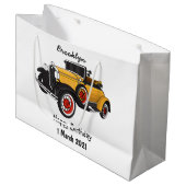 クラシック黄色の車1931 ラージペーパーバッグ (正面アングル)