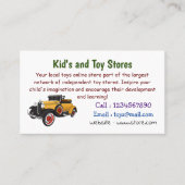 クラシック黄色の車1931 名刺 (正面)