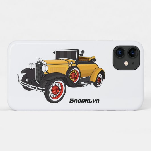 クラシック黄色の車1931 Case-Mate iPhoneケース (裏面(横))