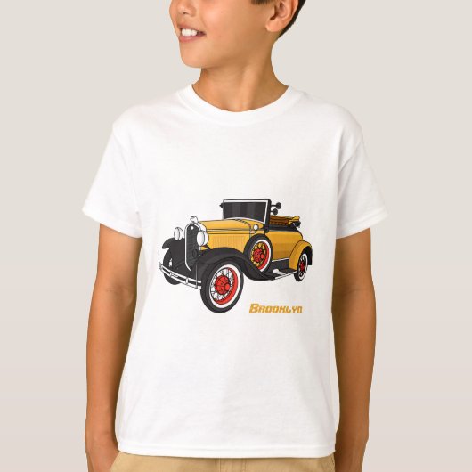 クラシック黄色の車1931 Tシャツ (正面)