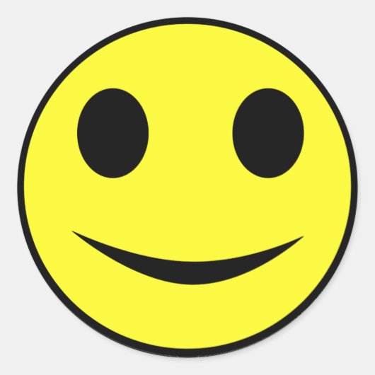 クラシック黄色顔シール ラウンドシール (正面)