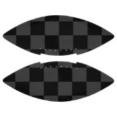 クラシック黒とモダンスモーキーの黒チェッカーボード アメリカンフットボール (パネル)