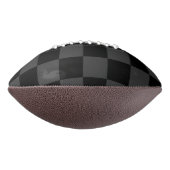 クラシック黒とモダンスモーキーの黒チェッカーボード アメリカンフットボール (回転90)