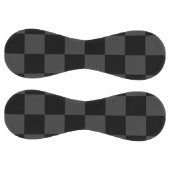 クラシック黒とモダンスモーキーの黒チェッカーボード ソフトボール (パネル)