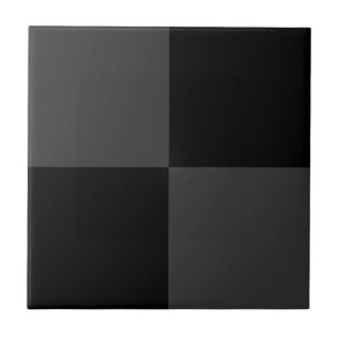 クラシック黒とモダンスモーキーの黒チェッカーボード タイル