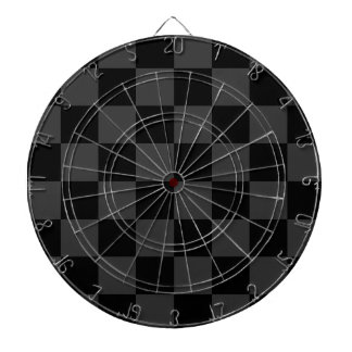 クラシック黒とモダンスモーキーの黒チェッカーボード ダーツボード