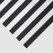 クラシック黒と白のストライプ 薄葉紙 (詳細)