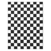 クラシック黒と白の市松模様に テーブルクロス (正面)