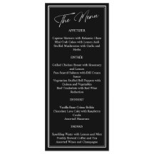 クラシック黒と白モダン結婚の