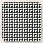 クラシック黒パタ千鳥格子のーン コースター (正面)