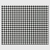 クラシック黒パタ千鳥格子のーン ラッピングペーパー (フラット)