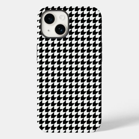 クラシック黒パタ千鳥格子のーン Case-Mate iPhoneケース (裏面)
